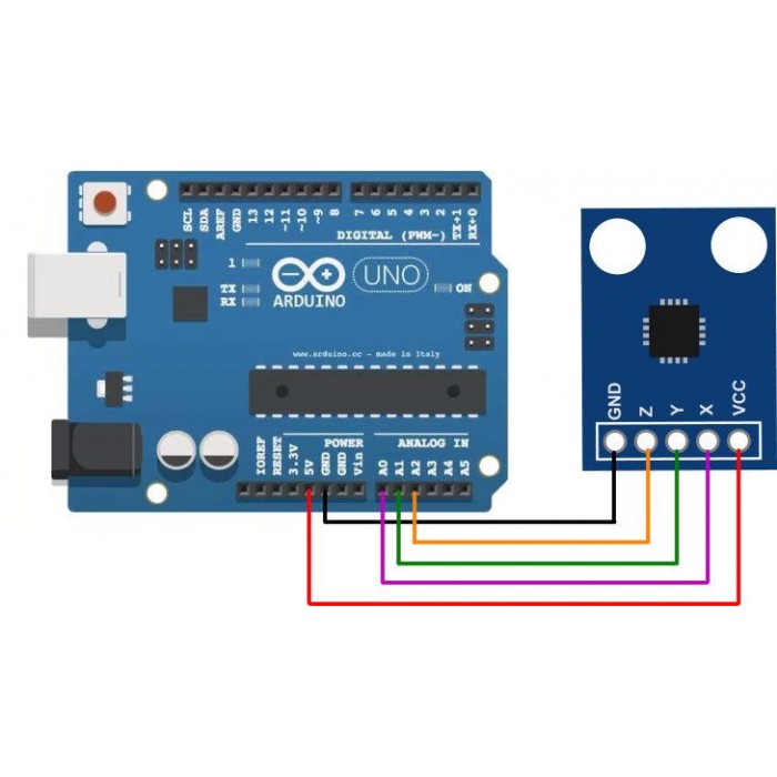 GY61 ADXL335 Analog 3 Axis Accelerometer Arduino Sensor Module