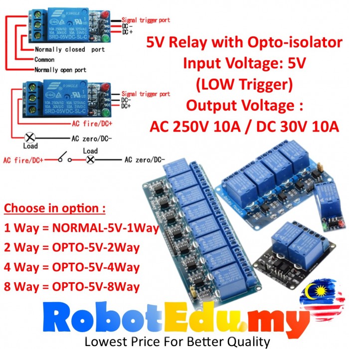 Arduino DC 5V / 12V / 3V / 3.3V 1 2 4 8 Ways Channel Opto isolator