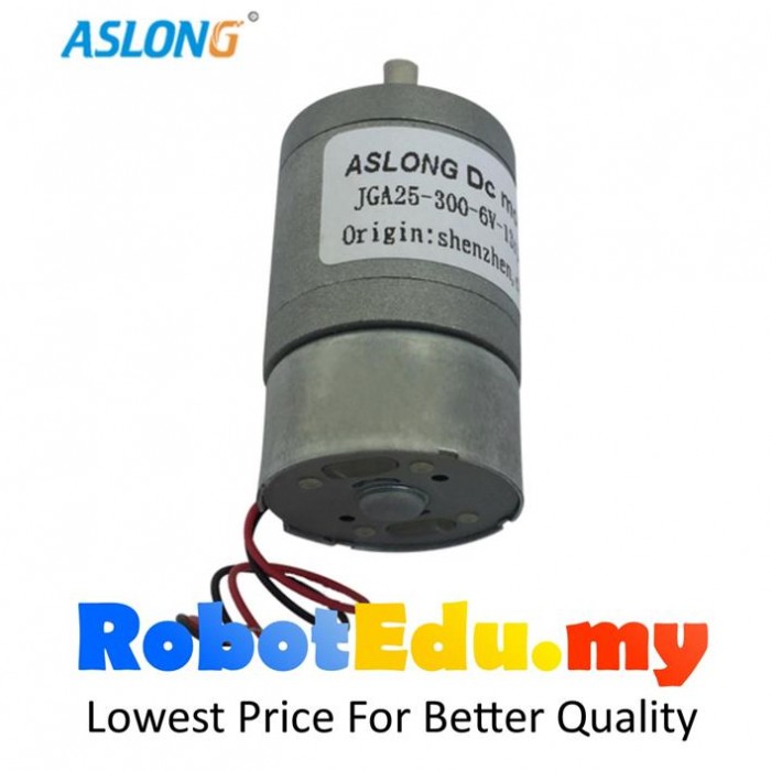 JGA25300 6V 238RPM DC Mini Geared Motor ; D4 4mm Shaft Arduino Robot
