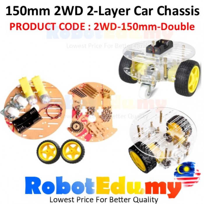 Arduino 2WD 4WD Acrylic Aluminium Single / Double Layer Mini Large ...