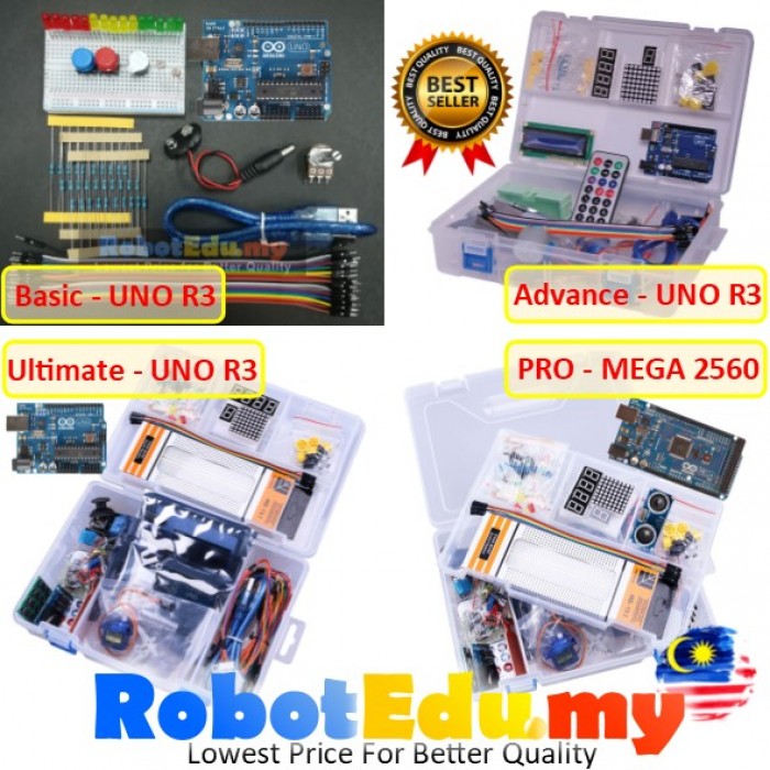 Arduino UNO R3 / Mega 2560 RBT School Basic Advance Ultimate Pro ...