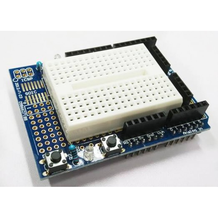 Arduino UNO R3 Prototyping Prototype Shield with Mini Breadboard