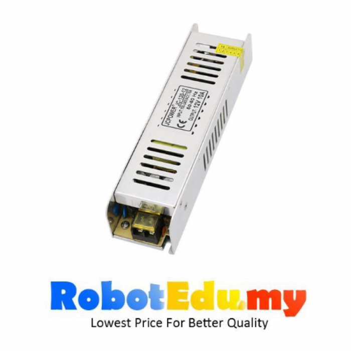 [PSU] AC TO DC 120W 12V 10A CCTV LED SLIM SWITCHING POWER SUPPLY ADAPTER